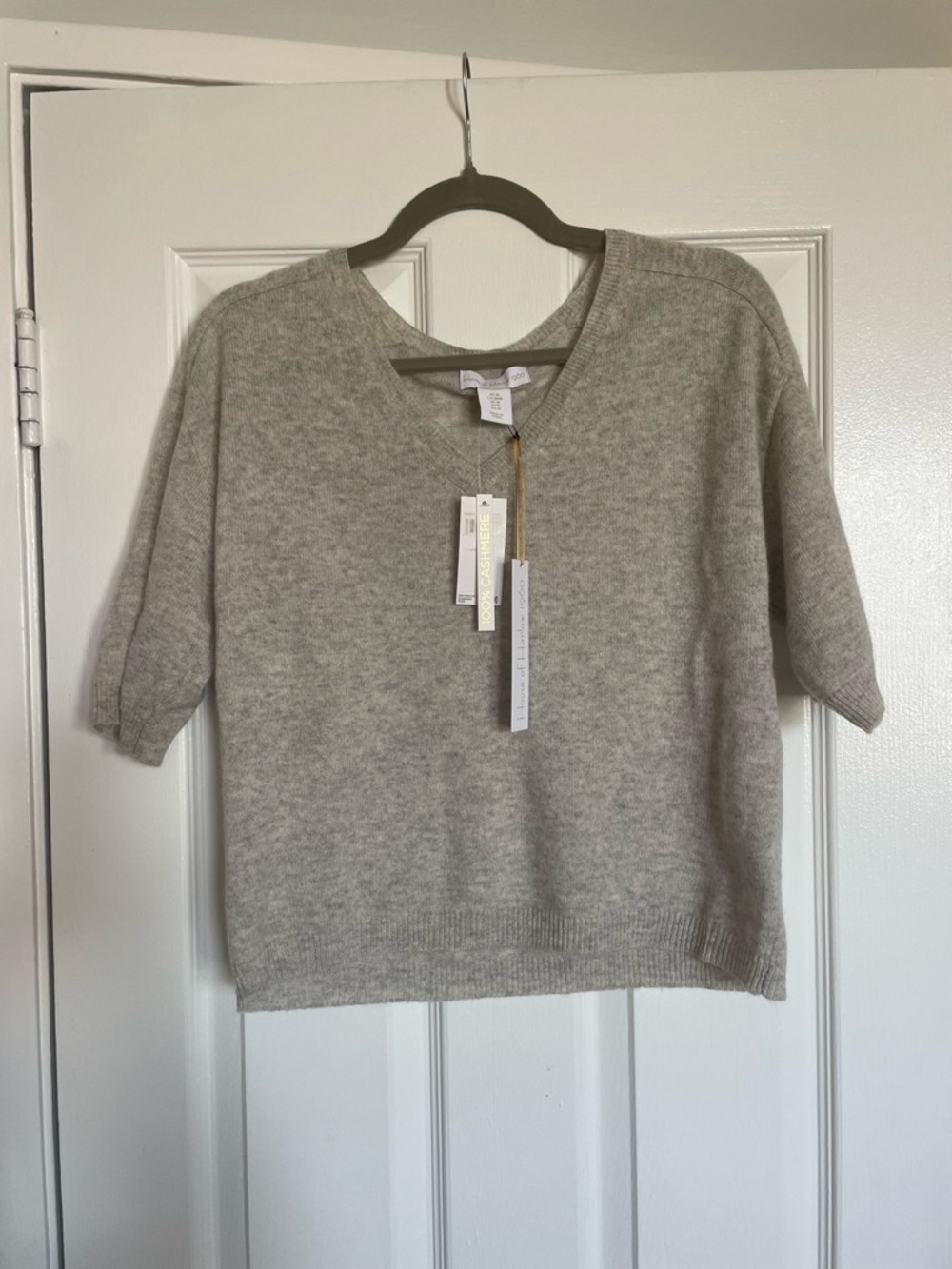 NWT House of Harlow 100% cashmere grey sweater women’s size M